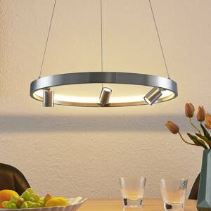 Lucande Paliva LED függő lámpa, 48 cm, nikkel
