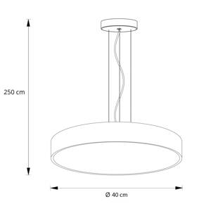 Arcchio Vanida LED függő lámpa, fehér, 40 cm