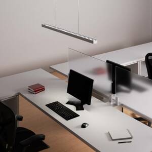Jolinda LED függő lámpa irodába, ezüst